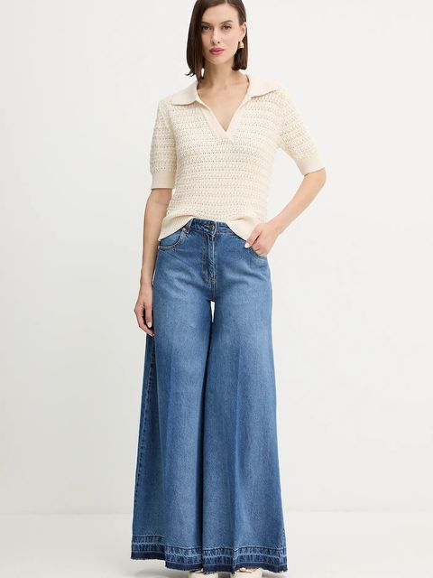 Morgan sweter damski kolor beżowy lekki MDEFILE - zdjęcie produktu nr 2