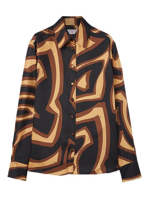 PUCCI labirinto-print silk shirt - Black - zdjęcie produktu nr 1