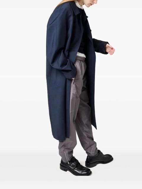 Miu Miu logo-patch track pants - Grey