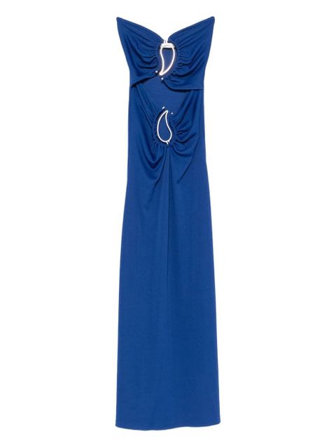 Christopher Esber cut-out ring-detail maxi dress - Blue - zdjęcie produktu nr 1