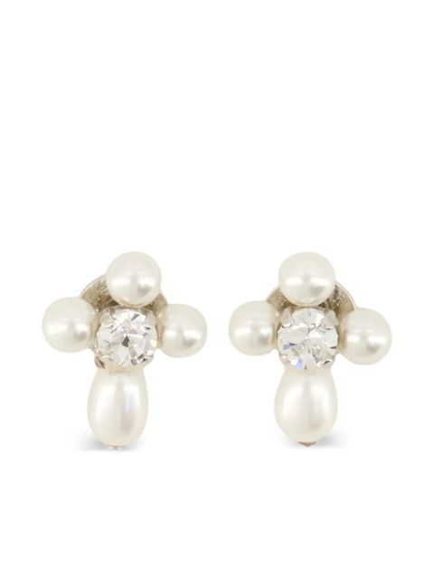 Simone Rocha pearl crystal earrings - Silver - zdjęcie produktu nr 1