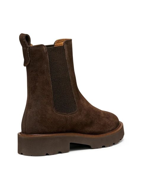 Geox sztyblety D NORIZE damskie kolor brązowy na płaskim obcasie D564ZD 00022 C6006