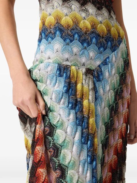 Missoni sleeveless printed maxi dress - Blue