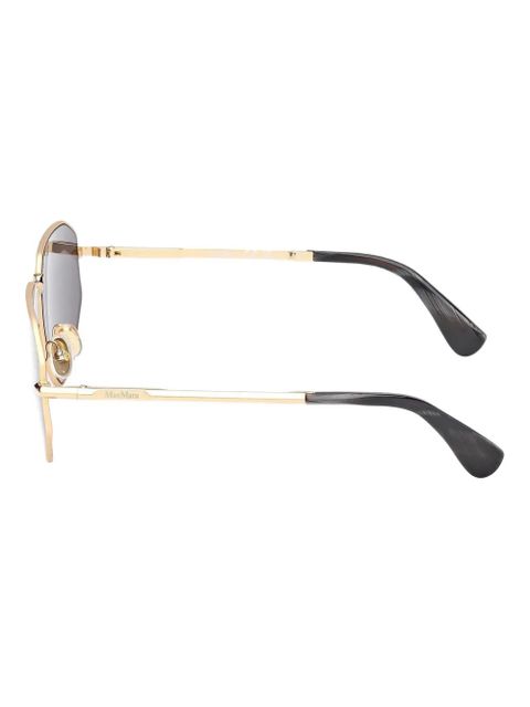 Max Mara Eyewear geometric-frame sunglasses - Gold - zdjęcie produktu nr 2