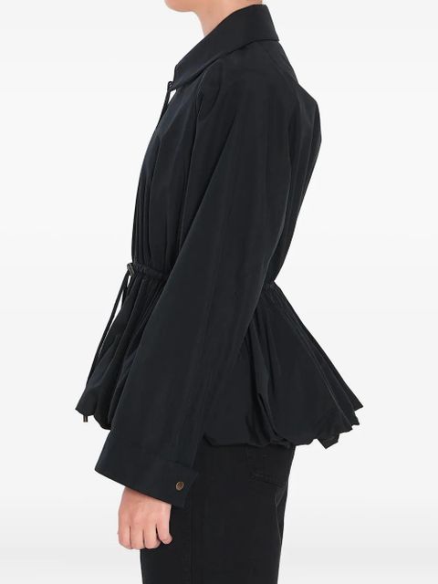 LOEWE drawstring peplum jacket - Black
