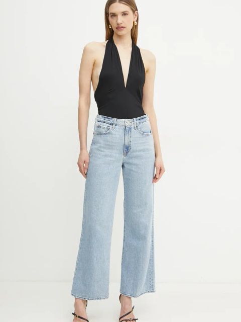 Guess jeansy damskie kolor niebieski WBGA98 D4K30