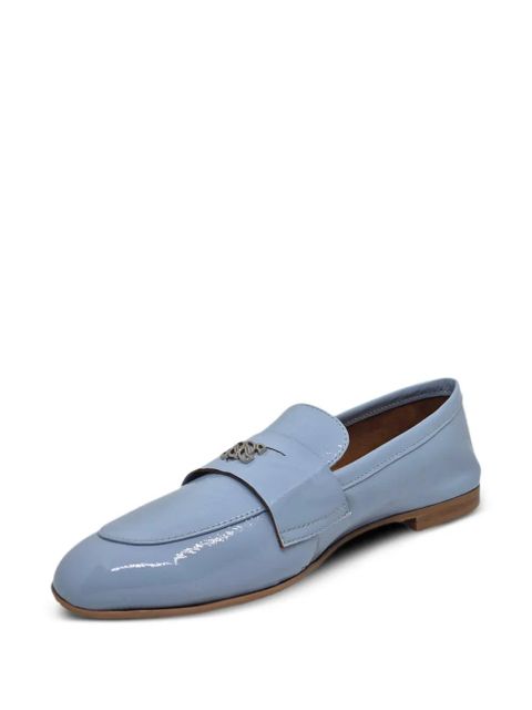 Casadei plaque strap loafers - Blue
