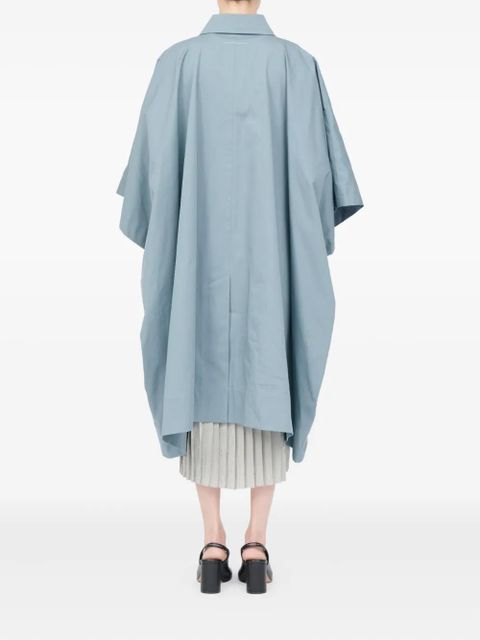 MM6 Maison Margiela collared coat - Blue