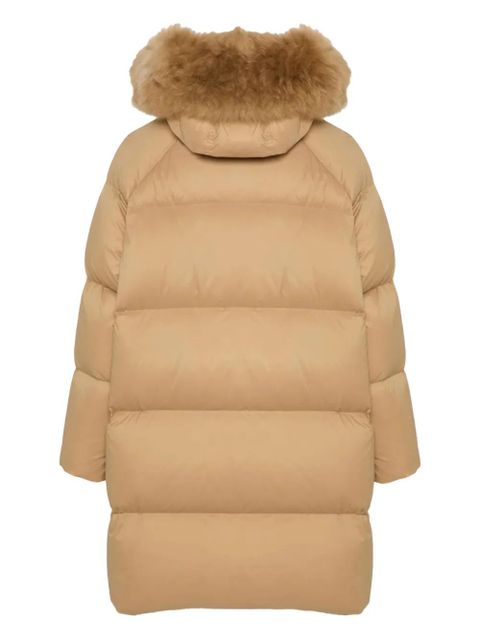 Yves Salomon fur-trim coat - Neutrals