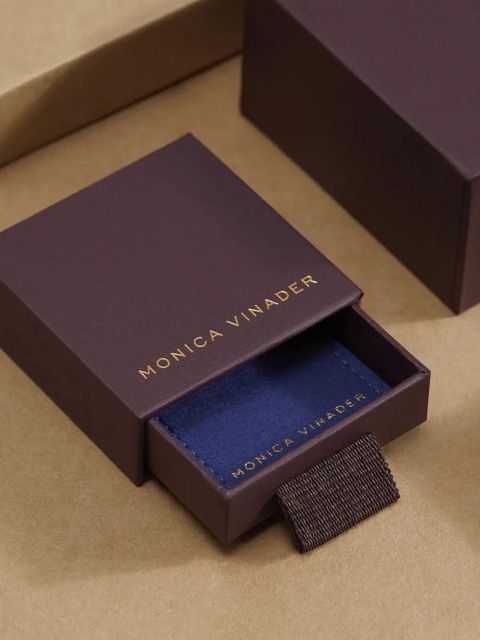 Monica Vinader 18kt gold vermeil onyx pendant earrings