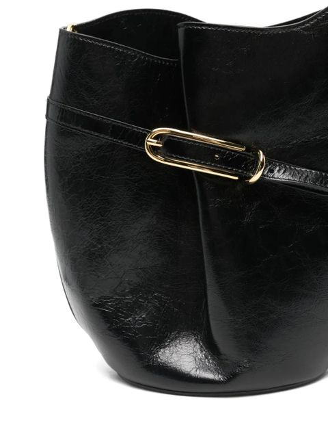 Liffner mini belted bucket bag - Black