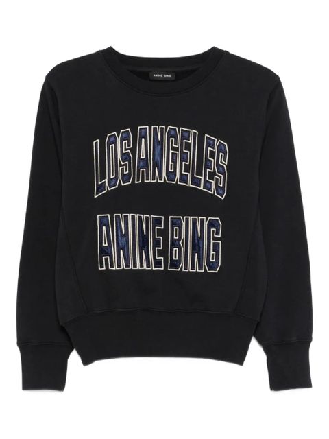 ANINE BING Harry Shrunken sweatshirt - Black - zdjęcie produktu nr 1