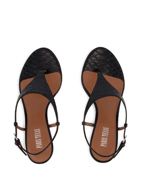 Paris Texas Nina leather sandals - Black