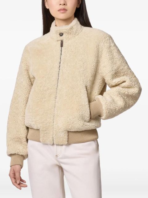 Tod's button shearling jacket - Neutrals - zdjęcie produktu nr 2