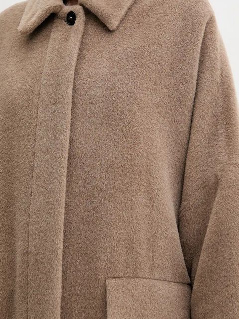 Marella płaszcz wełniany kolor brązowy 2523016122200