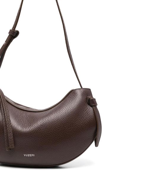 Yuzefi Fortune Cookie leather shoulder bag - Brown