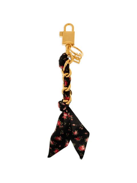 Dolce & Gabbana floral-print keyring - Gold - zdjęcie produktu nr 1