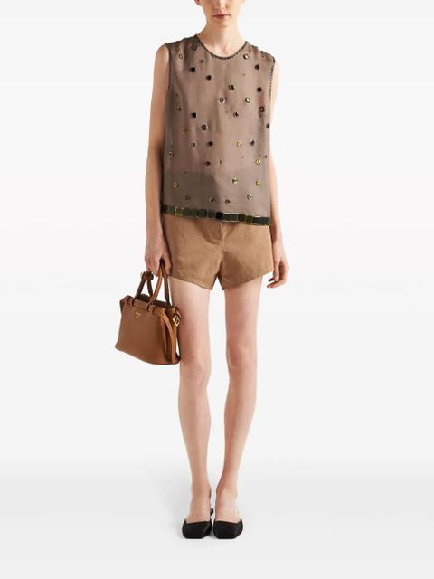 Prada small Buckle tote bag - Brown - zdjęcie produktu nr 2