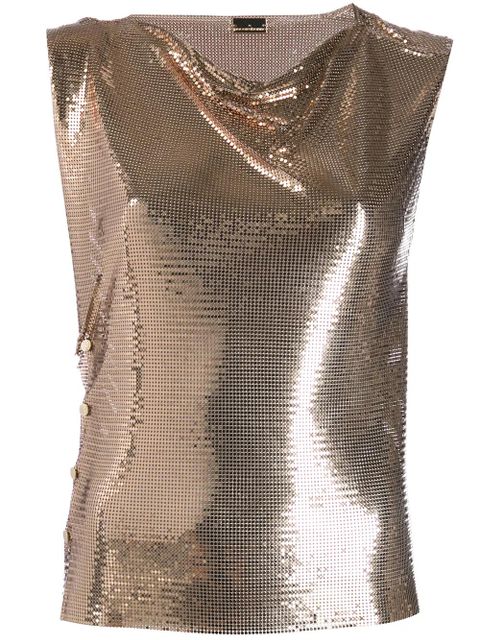 Rabanne embellished tank top - Gold - zdjęcie produktu nr 1