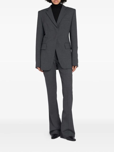 Sportmax button-cuff single-breasted blazer - Grey - zdjęcie produktu nr 2
