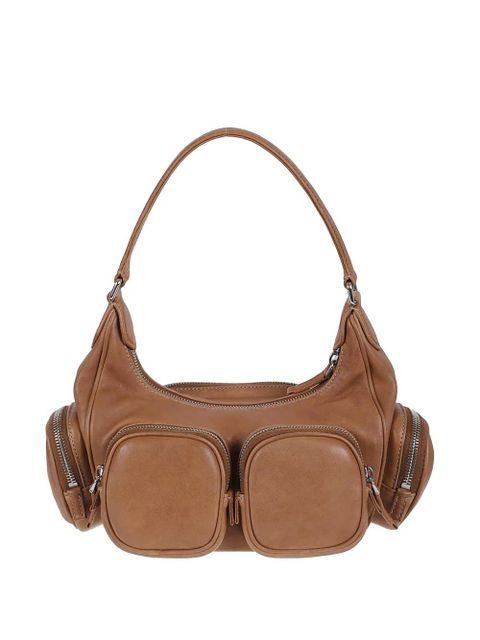 Miu Miu pocket zip leather tote - Brown - zdjęcie produktu nr 2