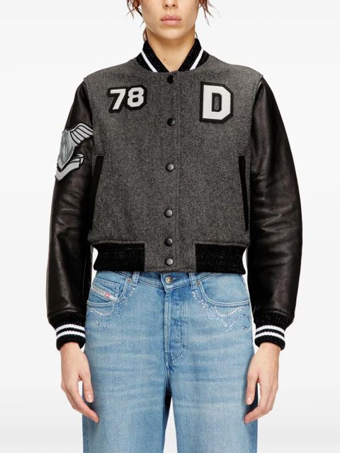 Diesel L-Real-Cp phoenix-embroidered jacket - Grey