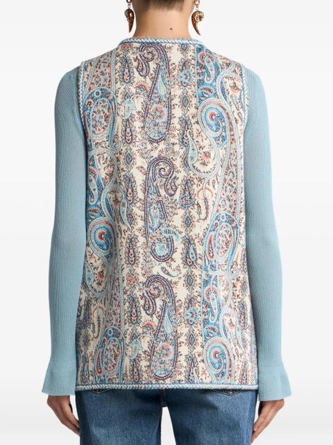 ETRO floral paisley-motif jacquard waistcoat - Neutrals - zdjęcie produktu nr 2