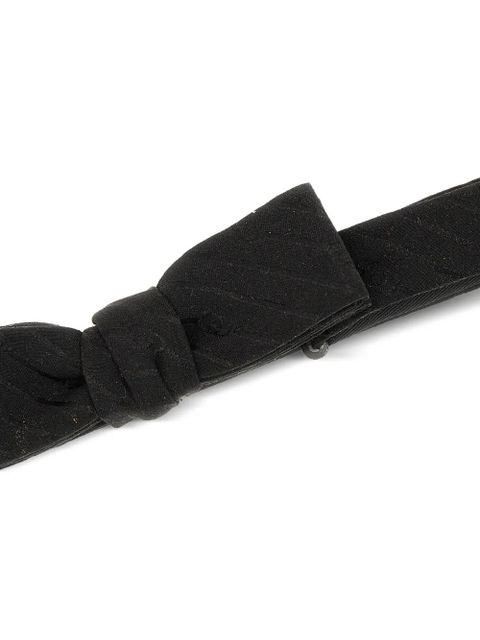 Gucci rectangular G buckle leather belt - Black