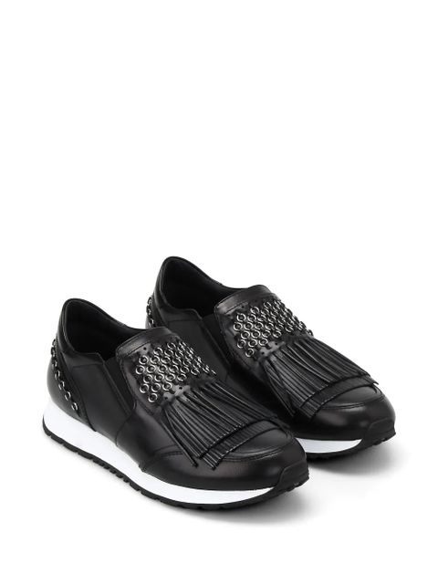 Tod's fringed slip-on sneakers - Black - zdjęcie produktu nr 2