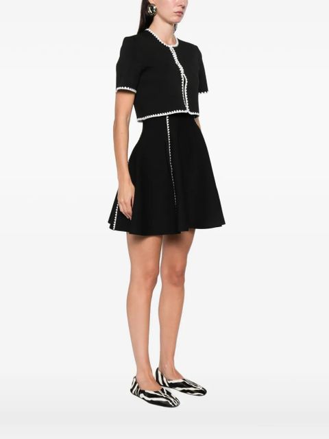 Maje scalloped-trim jacket - Black - zdjęcie produktu nr 2