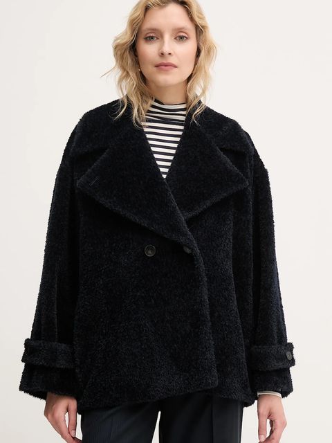 Marella płaszcz wełniany kolor granatowy 2523086091200 - zdjęcie produktu nr 1