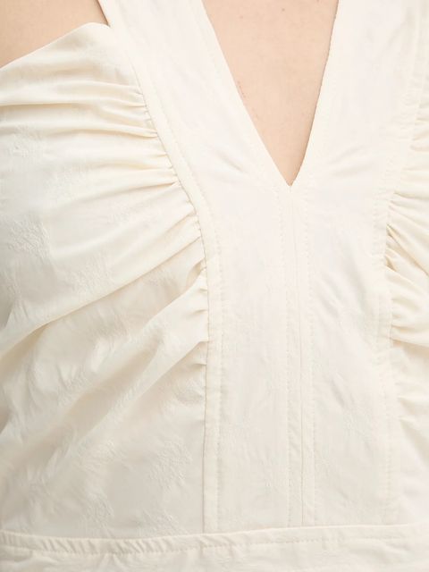 IRO sukienka kolor beżowy mini rozkloszowana WM33HORIA