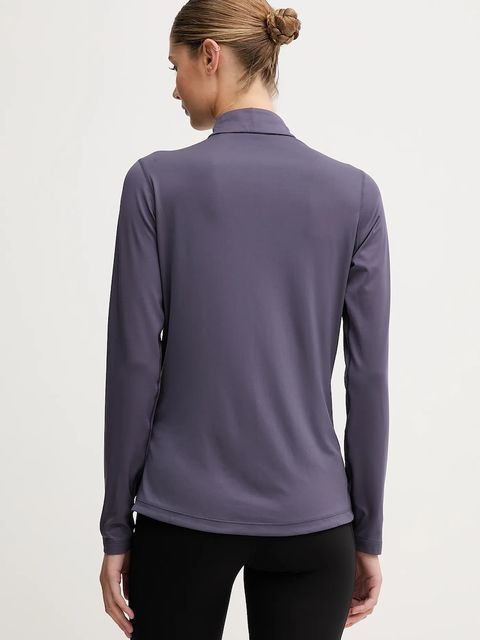 Asics longsleeve sportowy kolor fioletowy z półgolfem 2012D294