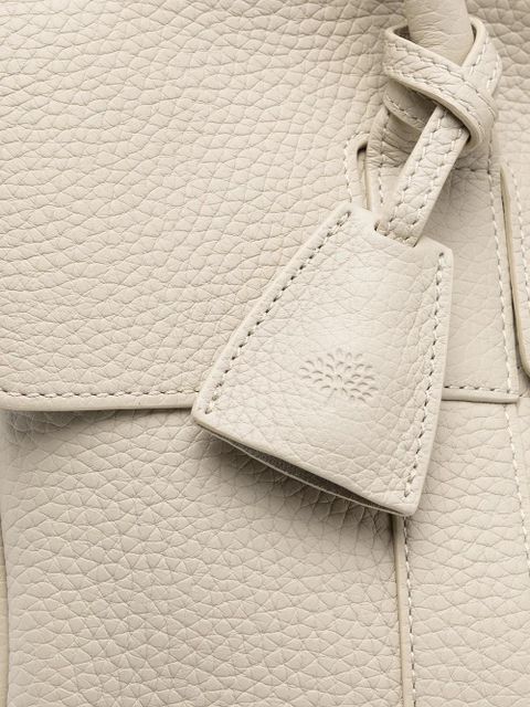 Mulberry pebbled-texture top-handle tote - White