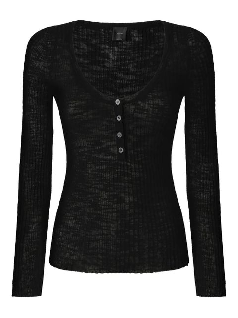 PINKO ribbed long-sleeve sweater - Black - zdjęcie produktu nr 1