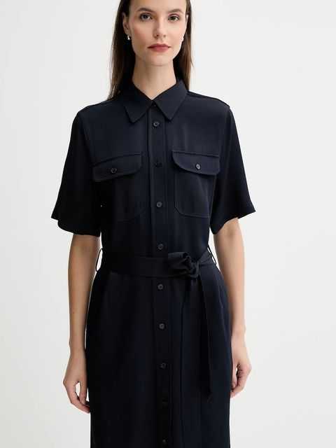 Gant sukienka kolor granatowy midi prosta 4503438