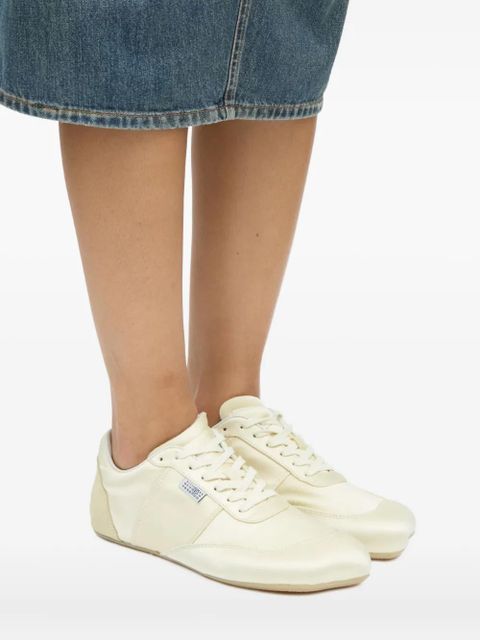 MM6 Maison Margiela lace-up panelled sneakers - Neutrals
