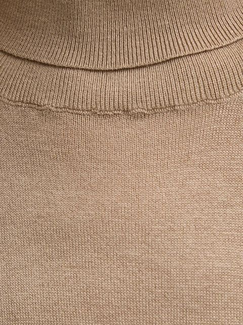 By Malene Birger sweter z domieszką wełny MOHSEN damski kolor beżowy lekki z golfem Q72551001