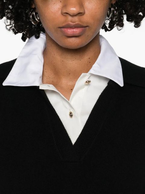 Maje V-neck sweater - Black