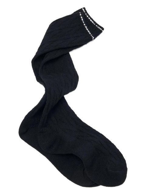 Maje embellished knitted socks - Black - zdjęcie produktu nr 2