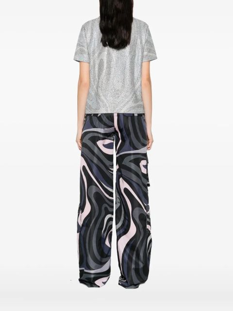 PUCCI abstract-pattern T-shirt - Silver