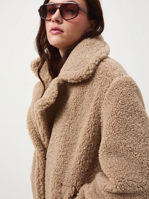 Medicine płaszcz damski kolor brązowy