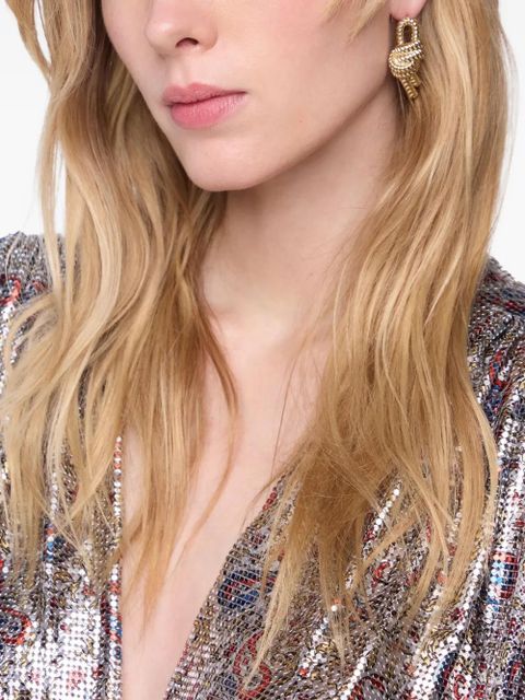 Rabanne Paco Rope earrings - Gold