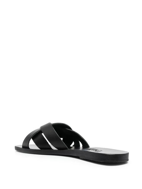 Ancient Greek Sandals Arachne slip-on sandals - Black