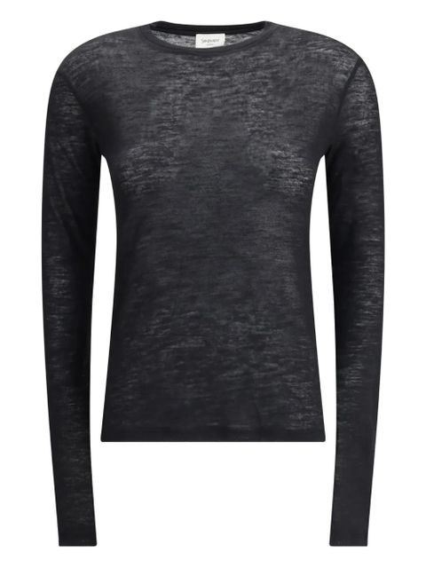 Saint Laurent long-sleeve T-shirt - Black - zdjęcie produktu nr 1
