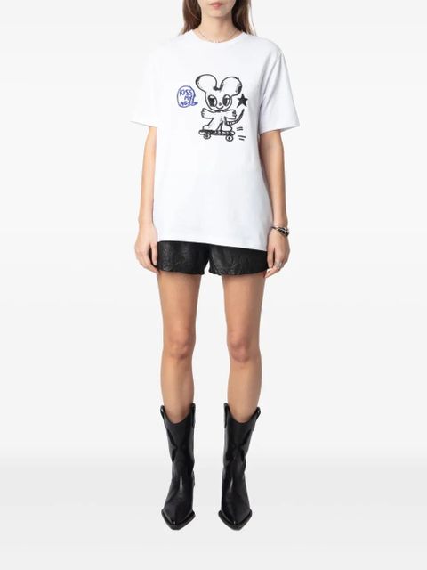 Zadig&Voltaire Edwin Happy Mouse t-shirt - White
