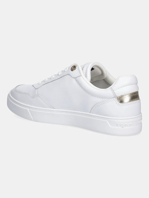 Tommy Hilfiger sneakersy skórzane ESSENTIAL ELEVATED COURT SNEAKER damskie kolor biały FW0FW08758
