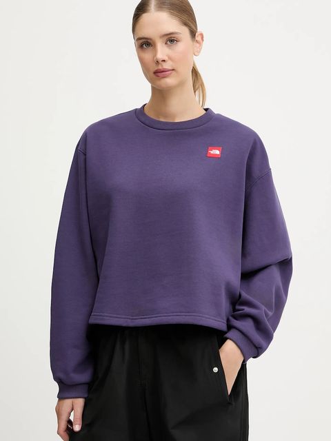 The North Face bluza Redbox damska kolor fioletowy gładka NF0A8EFY1JI1 - zdjęcie produktu nr 1