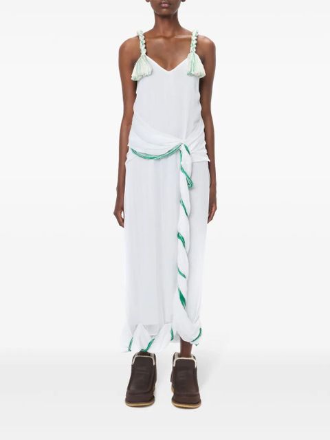 JW Anderson tassel-strap twisted dress - White