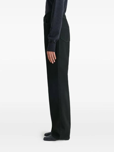 LEMAIRE high-waisted trousers - Black